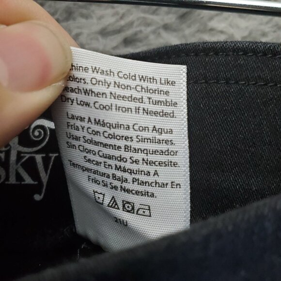 Terra & Sky Pants Womens 4X 28W-30W Black Stretch Pull-On Denim Jegging - Picture 4 of 10